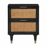Sierra 22" Cane 2-Drawer Nightstand