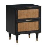 Sierra 22" Cane 2-Drawer Nightstand