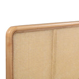 Kavali Velvet and Cane Bed