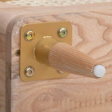 Carmen 63" Natural Ash and Cane 6-Drawer Dresser