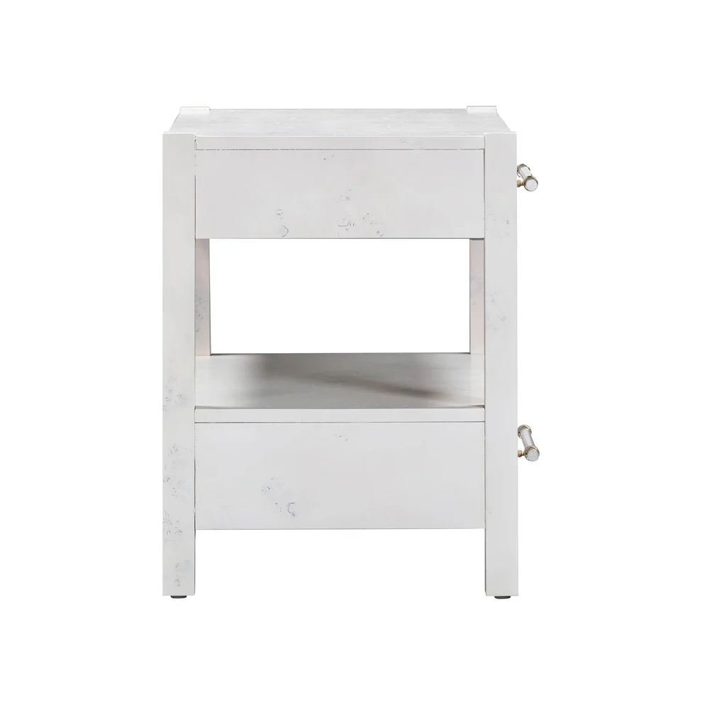 Brandyss Natural Burl Nightstand