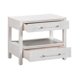 Brandyss Natural Burl Nightstand