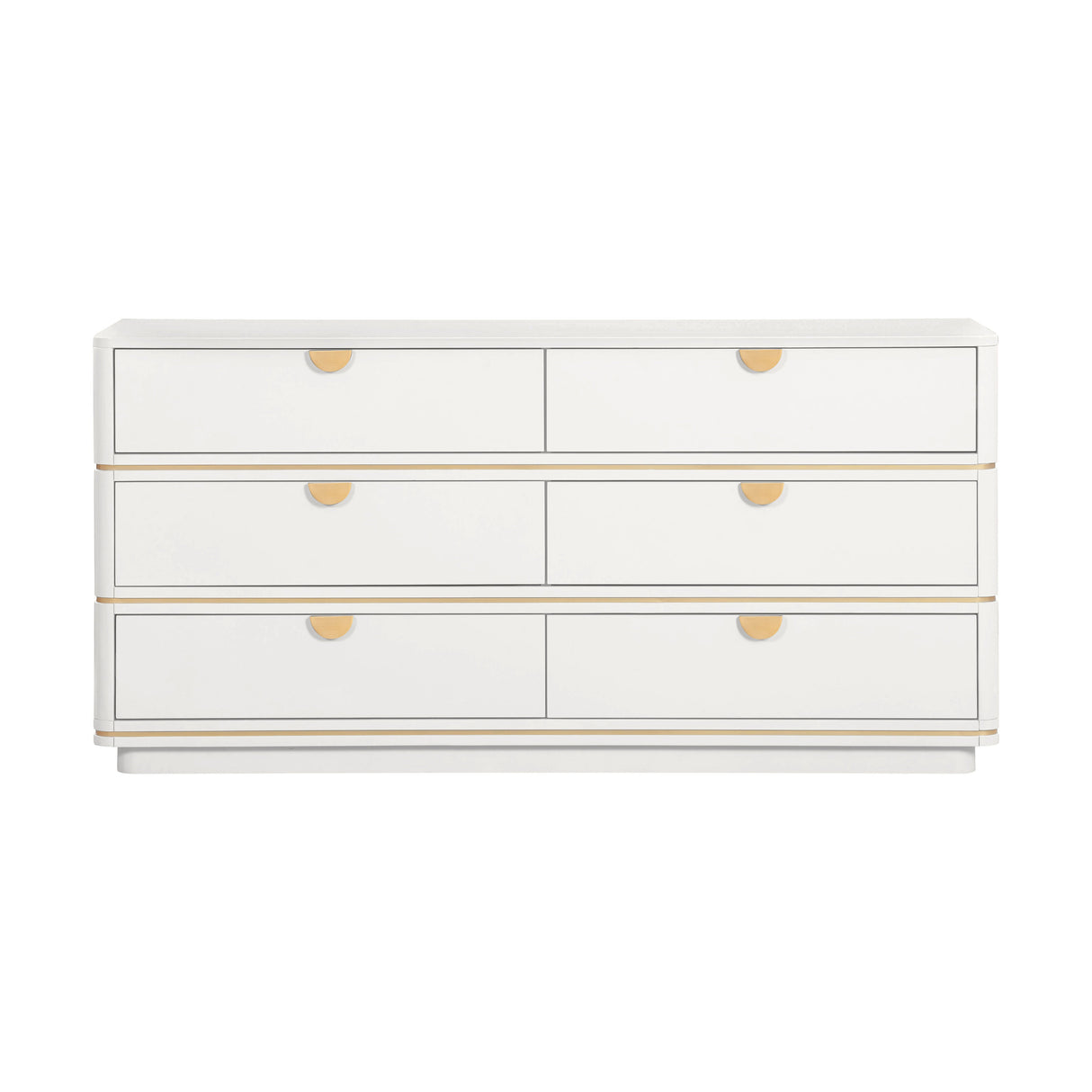 Julieta 62" Acacia Wood 6-Drawer Dresser
