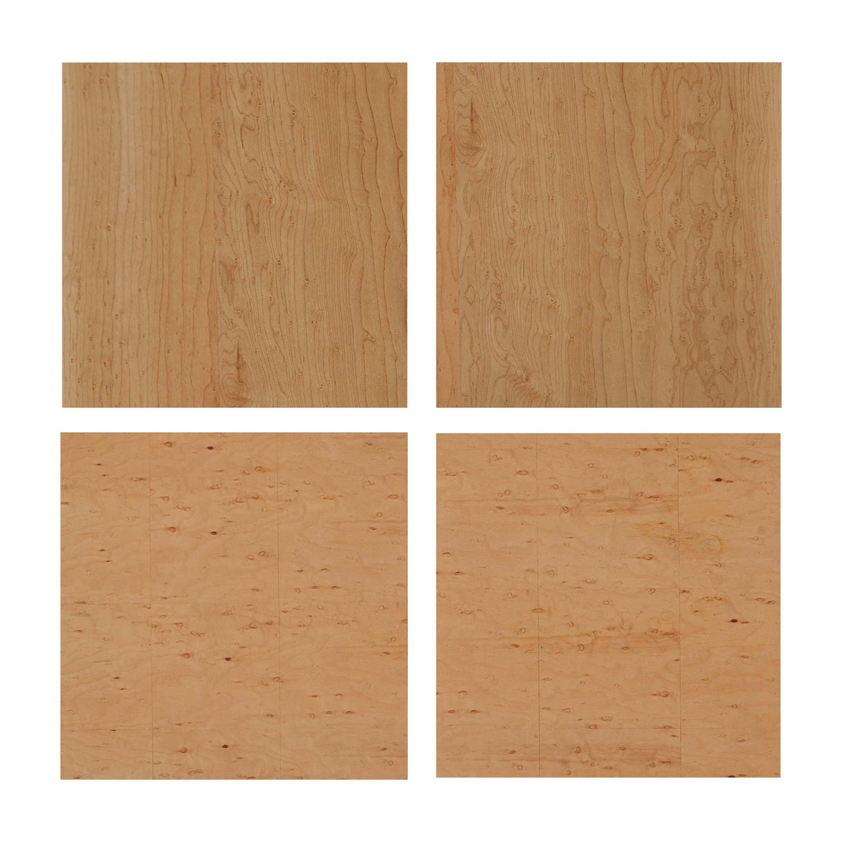 Abigail 22" Natural Birdseye Maple 3-Drawer Nightstand