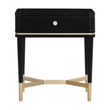 Julieta 19" Acacia Wood Nightstand With Drawer