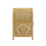 Tina 27" Rattan Nightstand With Storage