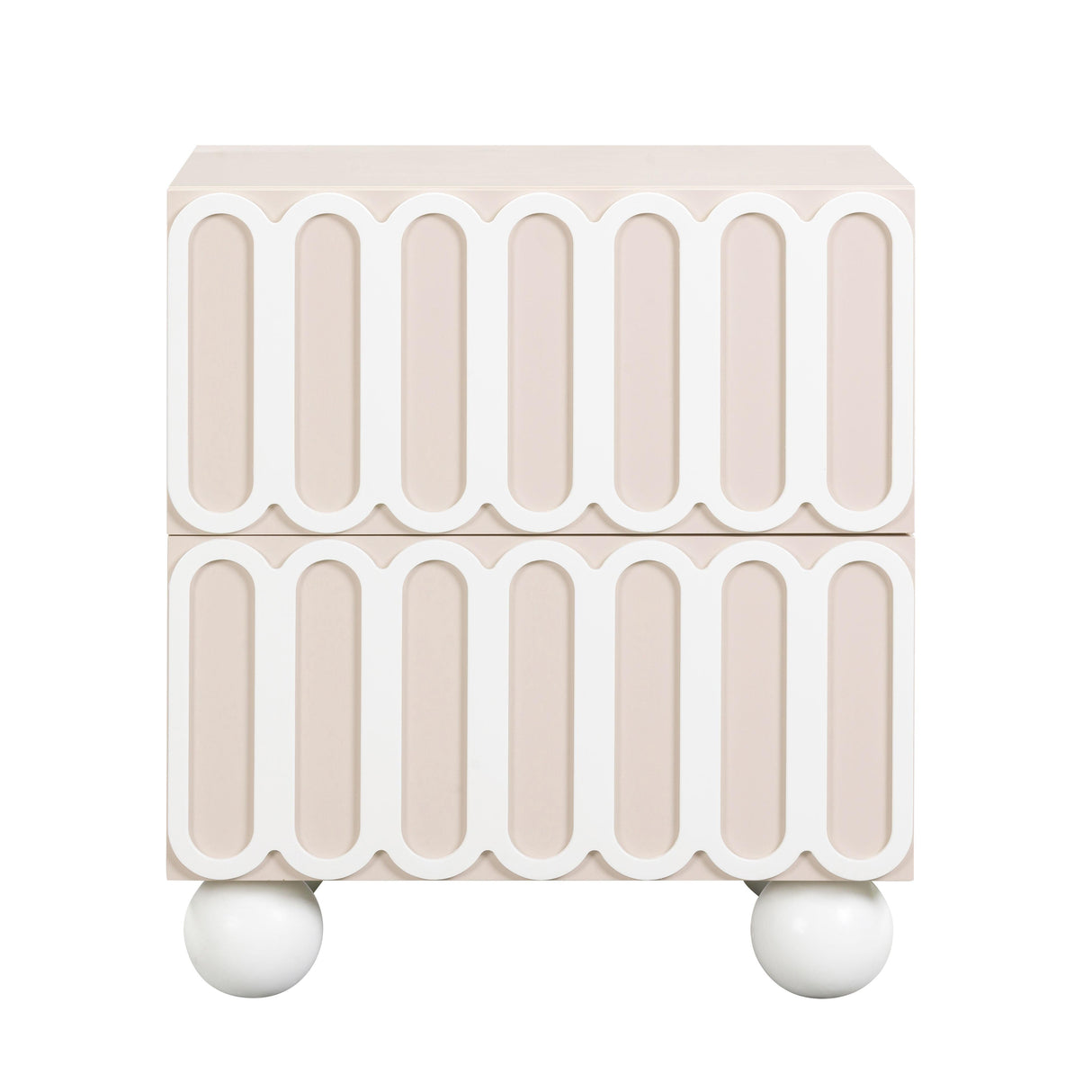 Tori 23" Motif 2-Drawer Nightstand