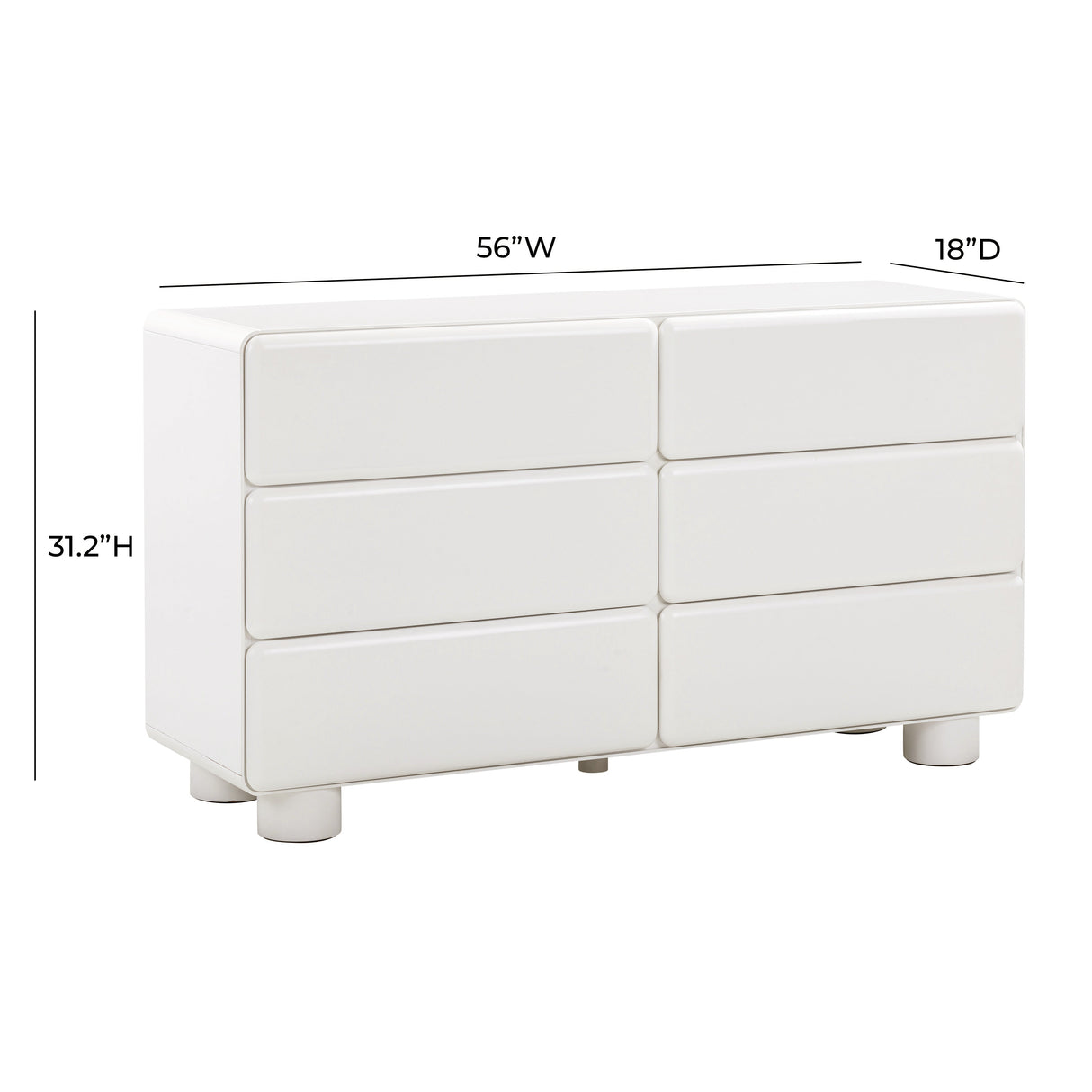 Tammy 56" 6-Drawer Dresser