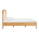 Grappa Natural Wood & Raffia Bed