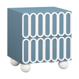 Tori 23" Motif 2-Drawer Nightstand