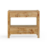 Brandyss Natural Burl Nightstand