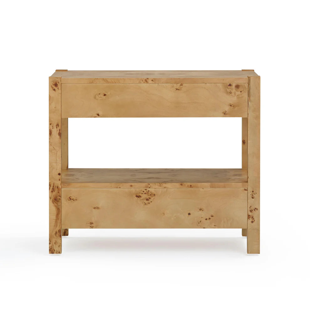 Brandyss Natural Burl Nightstand