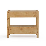 Brandyss Natural Burl Nightstand
