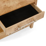 Brandyss Natural Burl Nightstand