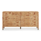 Brandyss 62" Burl 7-Drawer Dresser - View 11