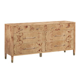 Brandyss 62" Burl 7-Drawer Dresser - View 13