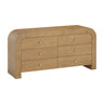 Hump 62" Arched 6-Drawer Dresser