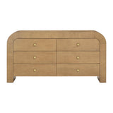 Hump 62" Arched 6-Drawer Dresser