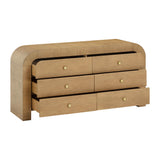 Hump 62" Arched 6-Drawer Dresser