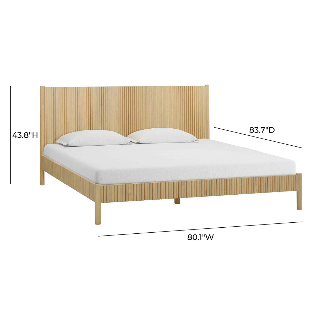 Tyla Natural Wood Bed