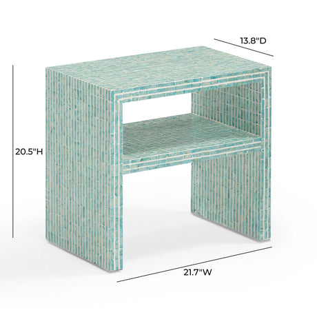 Derry 22" Capiz Shell Nightstand - View 5