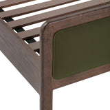 Hella Velvet and Ash Wood Bed