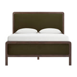 Hella Velvet and Ash Wood Bed