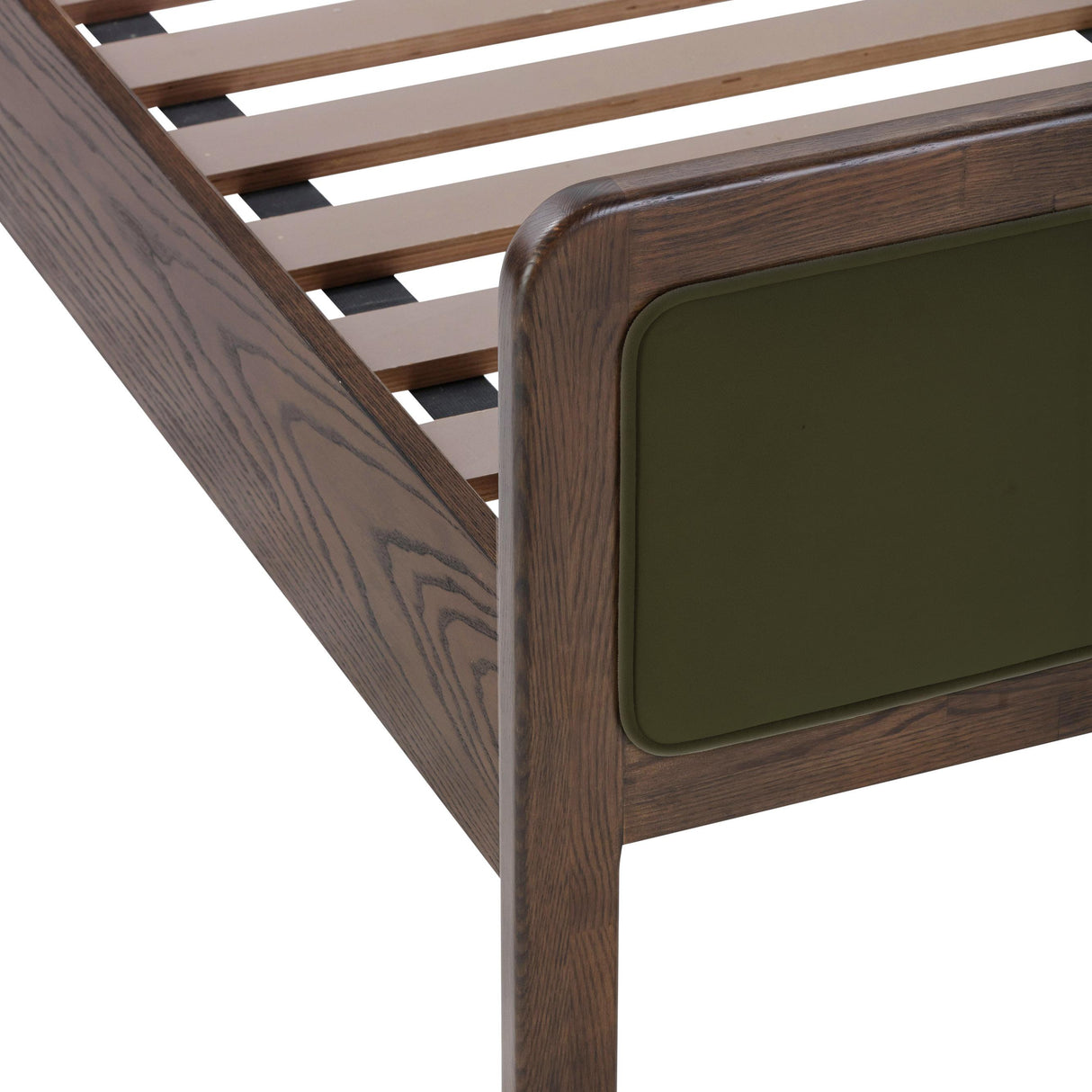 Hella Velvet and Ash Wood Bed