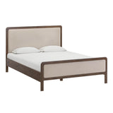 Hella Velvet and Ash Wood Bed
