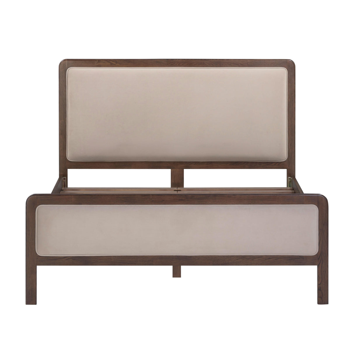 Hella Velvet and Ash Wood Bed