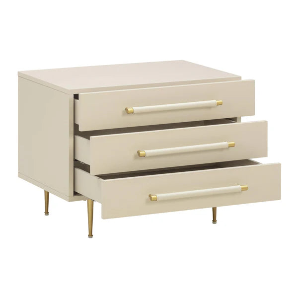 Trident Black Nightstand