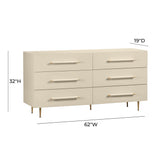 Trident 62" 6-Drawer Dresser