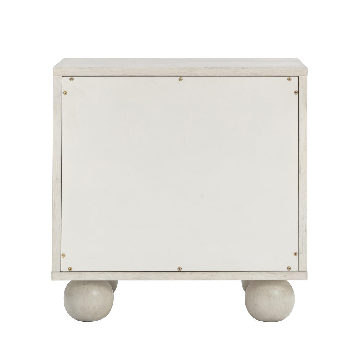 Grappa 22" Wood & Raffia Wavy 2-Drawer Nightstand