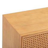 Miles 62" Natural Wood 6-Drawer Dresser - View 8