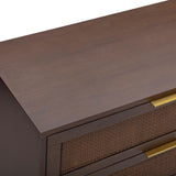 Sierra 60" Cane 6-Drawer Dresser