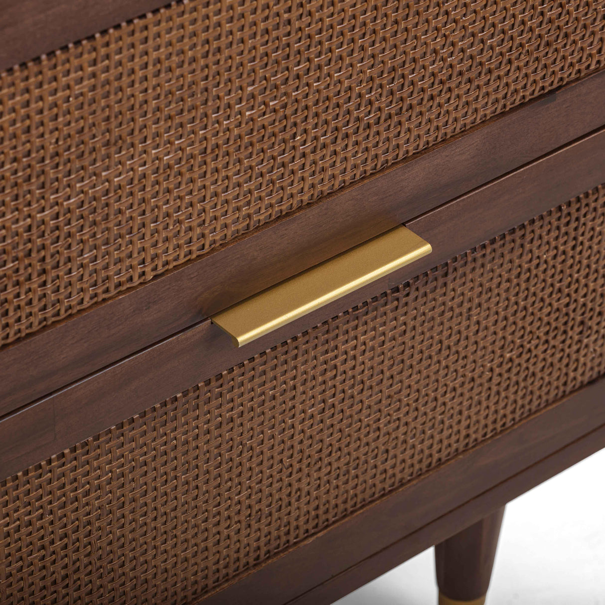 Sierra 22" Cane 2-Drawer Nightstand