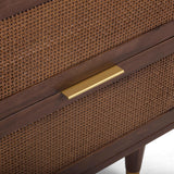 Sierra 22" Cane 2-Drawer Nightstand