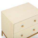 Pesce 25" Faux Shagreen 2-Drawer Nightstand - View 7