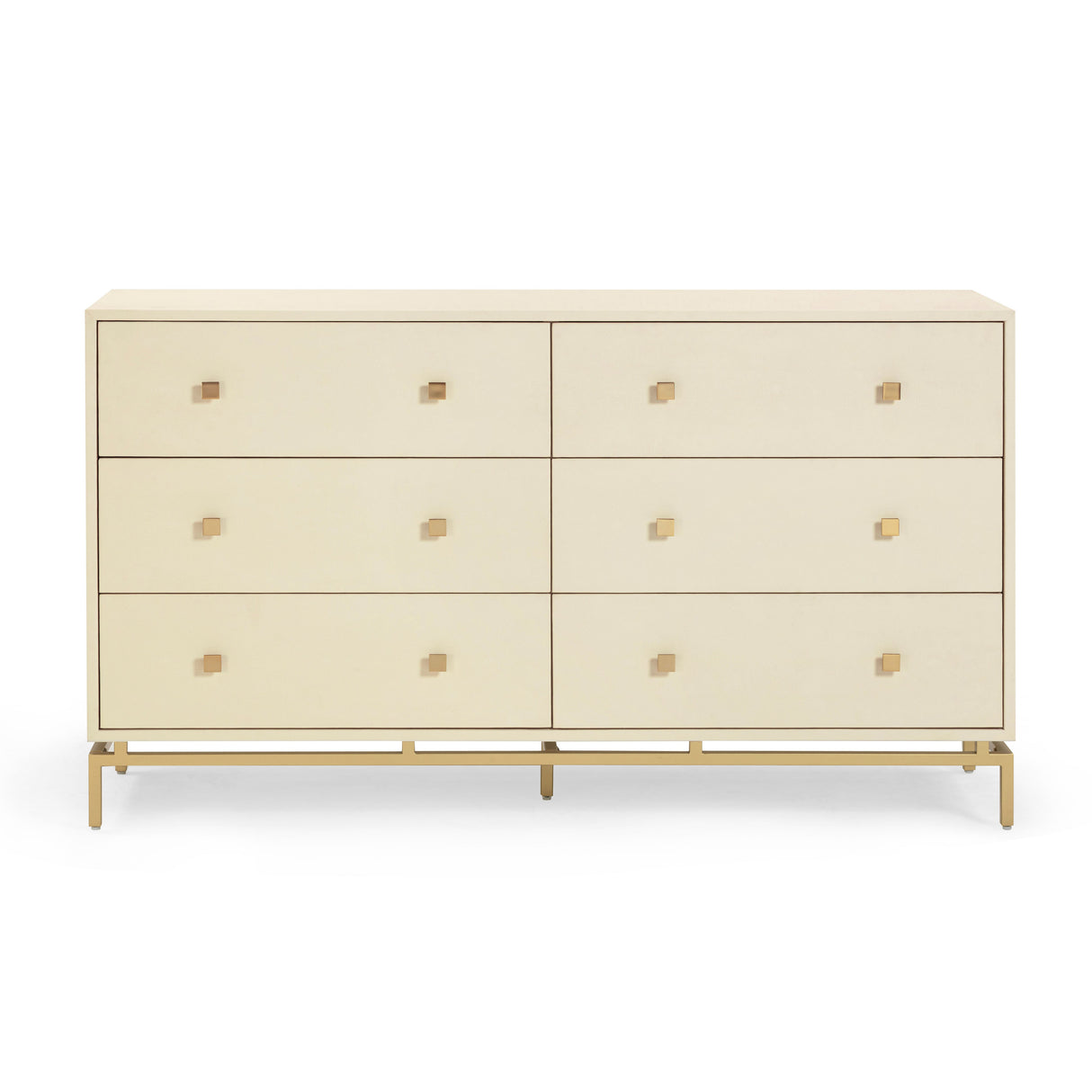 Pesce 57" Shagreen 6 Drawer Dresser
