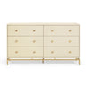Pesce 57" Shagreen 6 Drawer Dresser