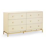 Pesce 57" Shagreen 6 Drawer Dresser