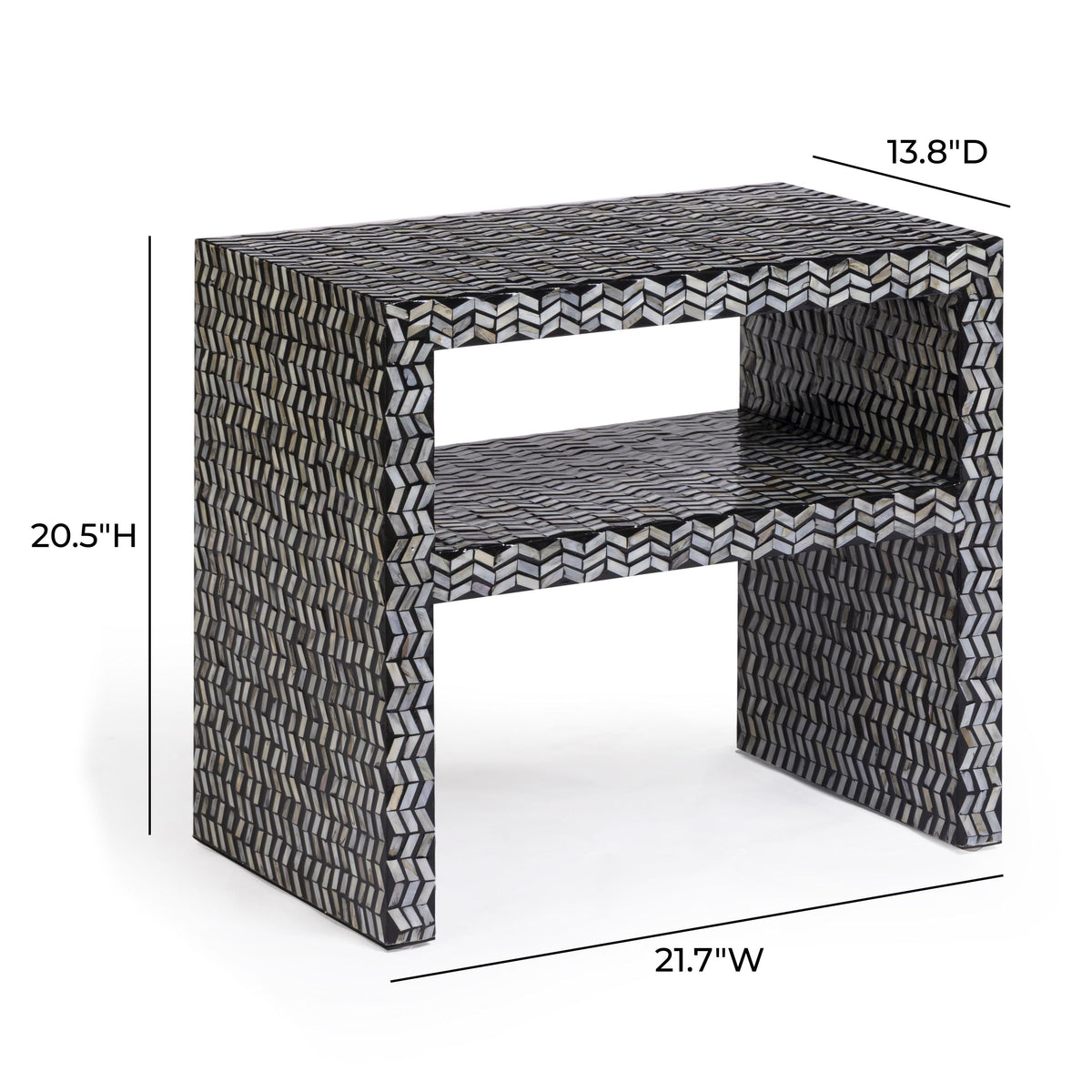 Derry 22" Capiz Shell Nightstand - View 31