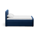 High angle view showing twin mattress accommodation on the Briella primary bed