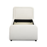 Contemporary home office configuration featuring the Briella Bed as lounge seating