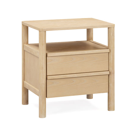 Tyra 22" Ash 2-Drawer Nightstand - View 3