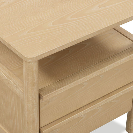 Tyra 22" Ash 2-Drawer Nightstand - View 6
