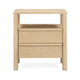 Tyra 22" Ash 2-Drawer Nightstand - View 2