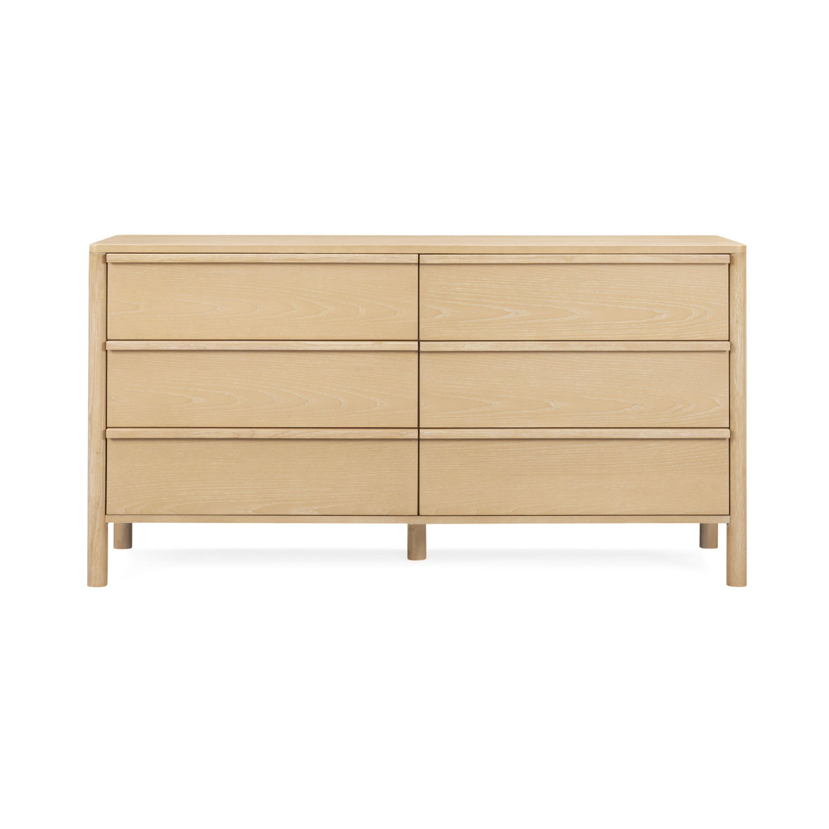 Tyra 62" Ash 6-Drawer Dresser - View 2