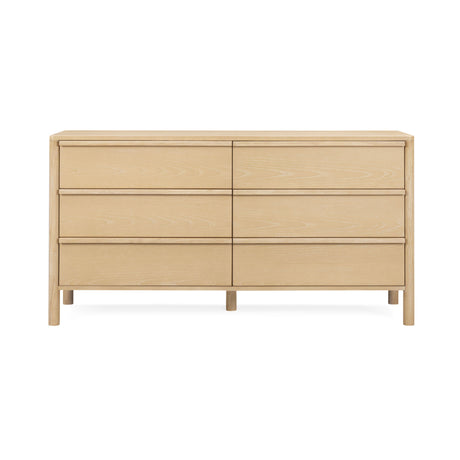 Tyra 62" Ash 6-Drawer Dresser - View 2
