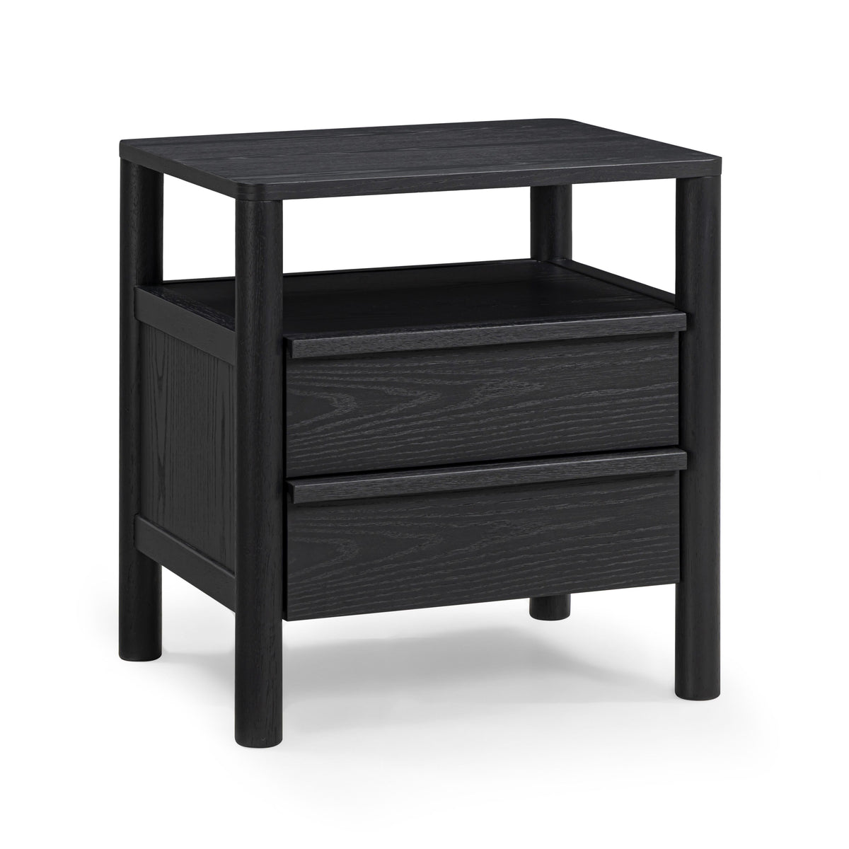 Tyra 22" Ash 2-Drawer Nightstand - View 10